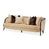 Malibu Crest Crotch Mahogany Dark Espresso Sofa from Michael Amini - Luna Furniture