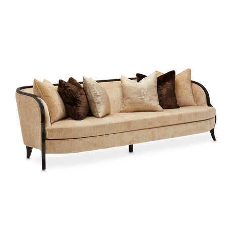Malibu Crest Crotch Mahogany Dark Espresso Sofa from Michael Amini - Luna Furniture