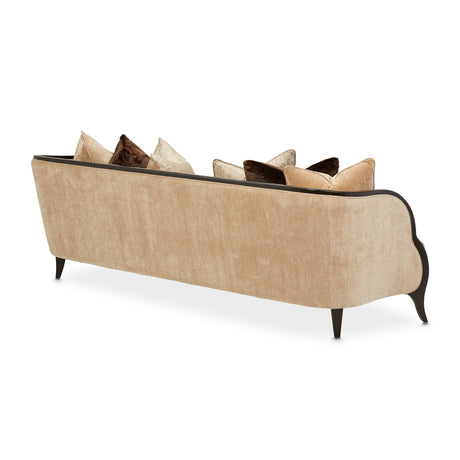 Malibu Crest Crotch Mahogany Dark Espresso Sofa from Michael Amini - Luna Furniture