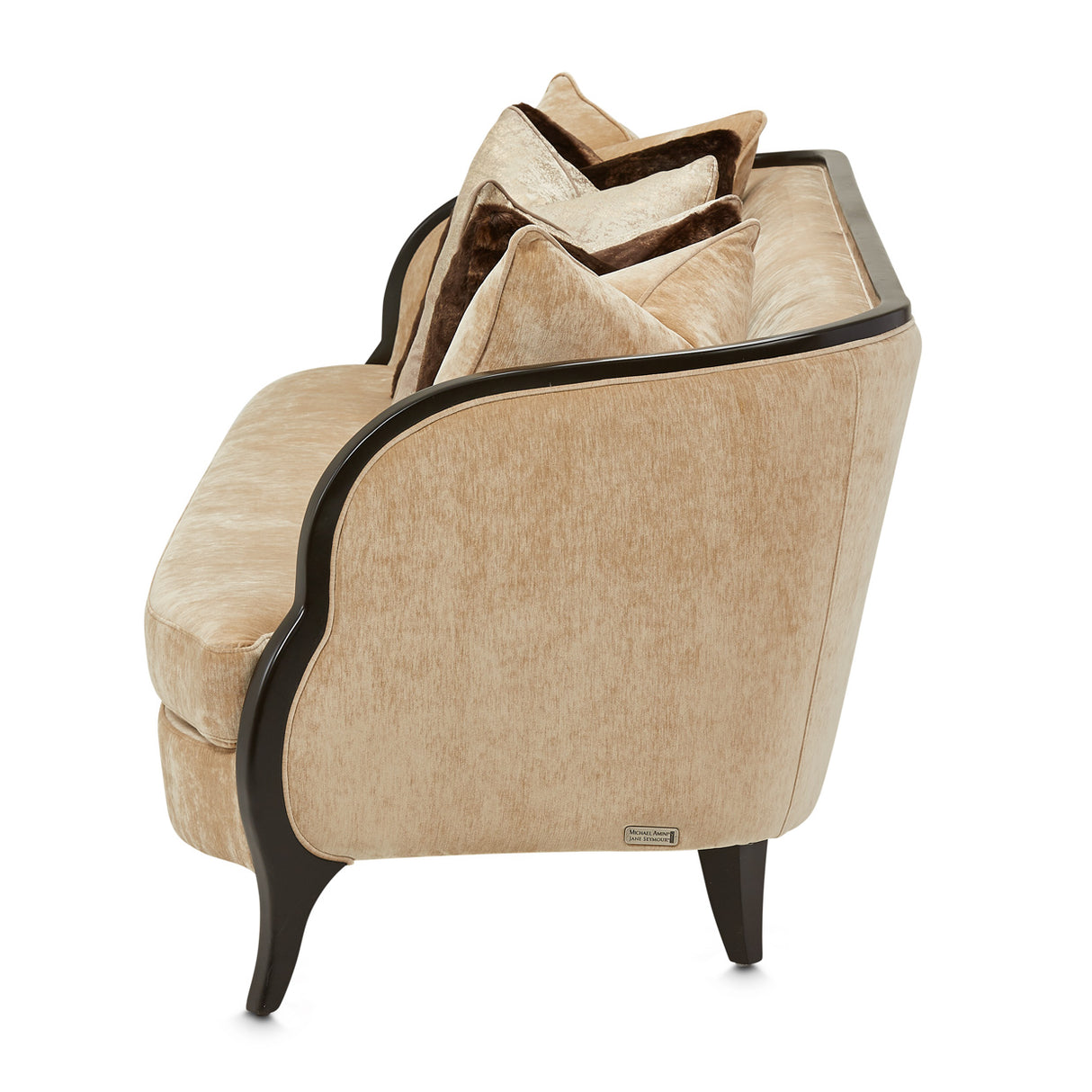 Malibu Crest Crotch Mahogany Dark Espresso Sofa from Michael Amini - Luna Furniture