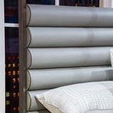 Metro Lights Midnight Queen Canopy Bed from Michael Amini - Luna Furniture