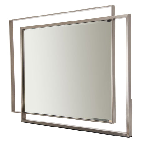 Metro Lights Midnight Wall Mirror from Michael Amini - Luna Furniture