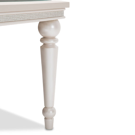 Glimmering Heights Ivory Dining Table from Michael Amini - Luna Furniture