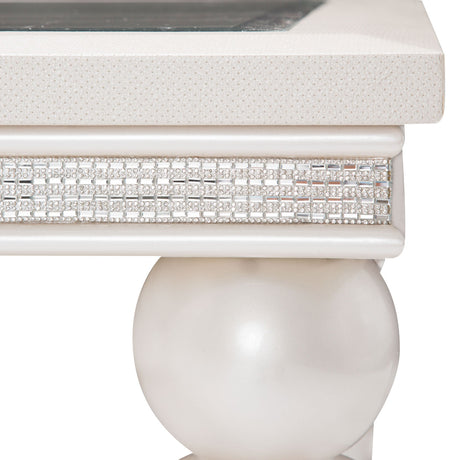 Glimmering Heights Ivory Dining Table from Michael Amini - Luna Furniture