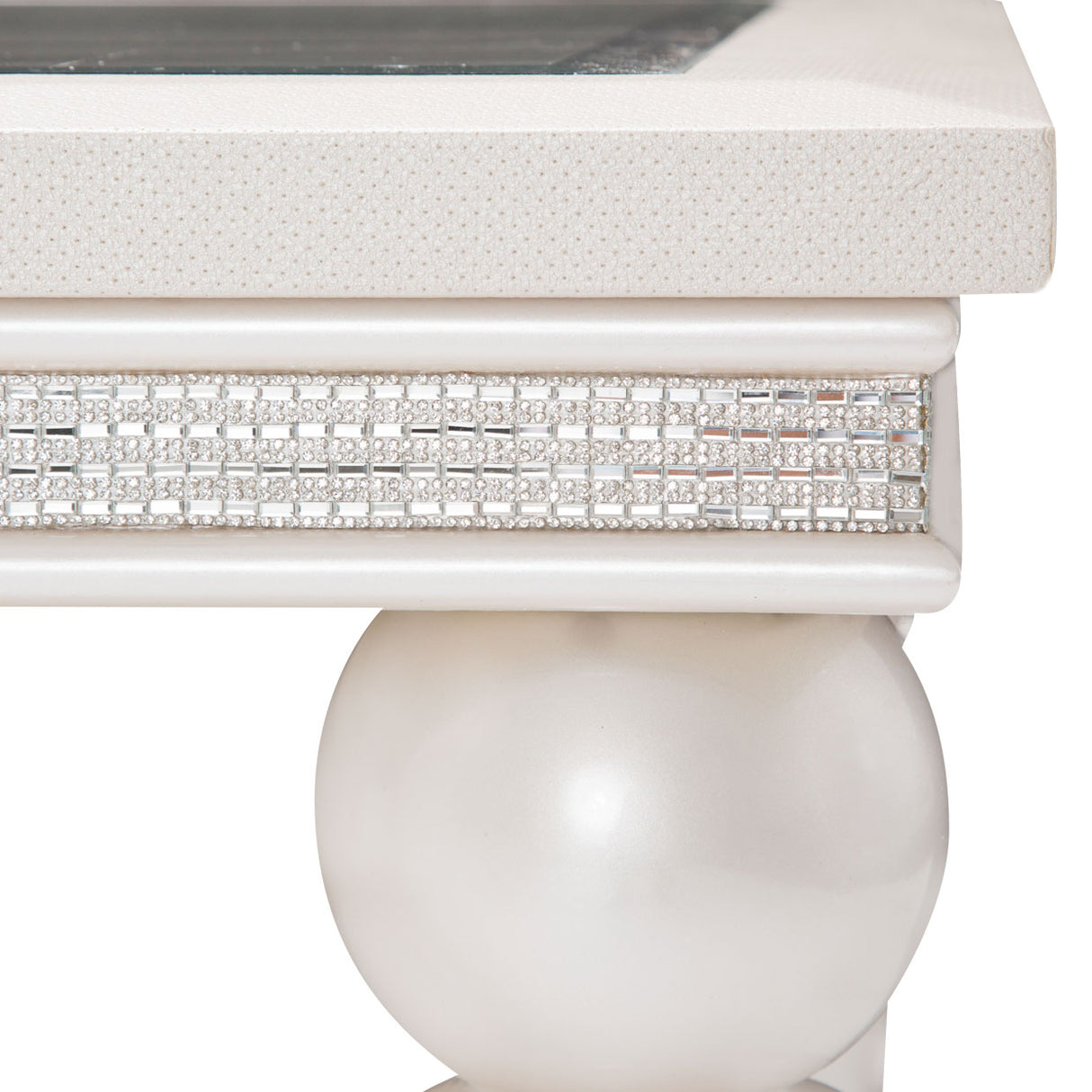 Glimmering Heights Ivory Dining Table from Michael Amini - Luna Furniture