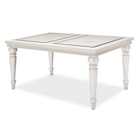 Glimmering Heights Ivory Dining Table from Michael Amini - Luna Furniture