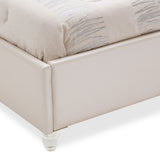 Glimmering Heights Ivory Cal. King Upholstered Bed from Michael Amini - Luna Furniture