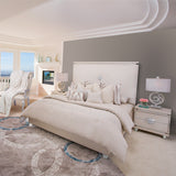 Glimmering Heights Ivory Cal. King Upholstered Bed from Michael Amini - Luna Furniture