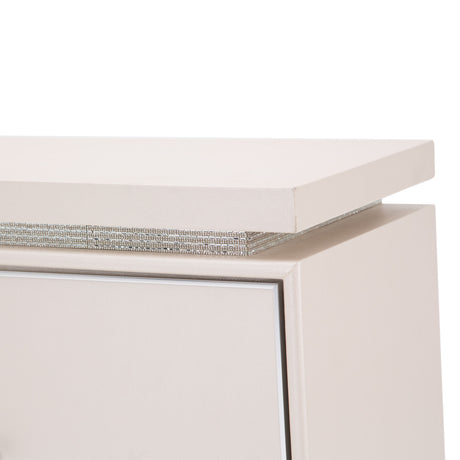 Glimmering Heights Ivory Sideboard With Mirror from Michael Amini - Luna Furniture