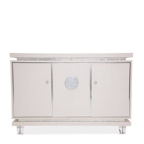 Glimmering Heights Ivory Sideboard With Mirror from Michael Amini - Luna Furniture