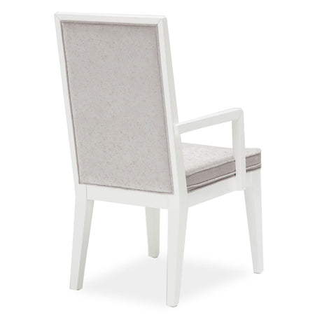Horizons Cloud White Arm Chair from Michael Amini - Luna Furniture