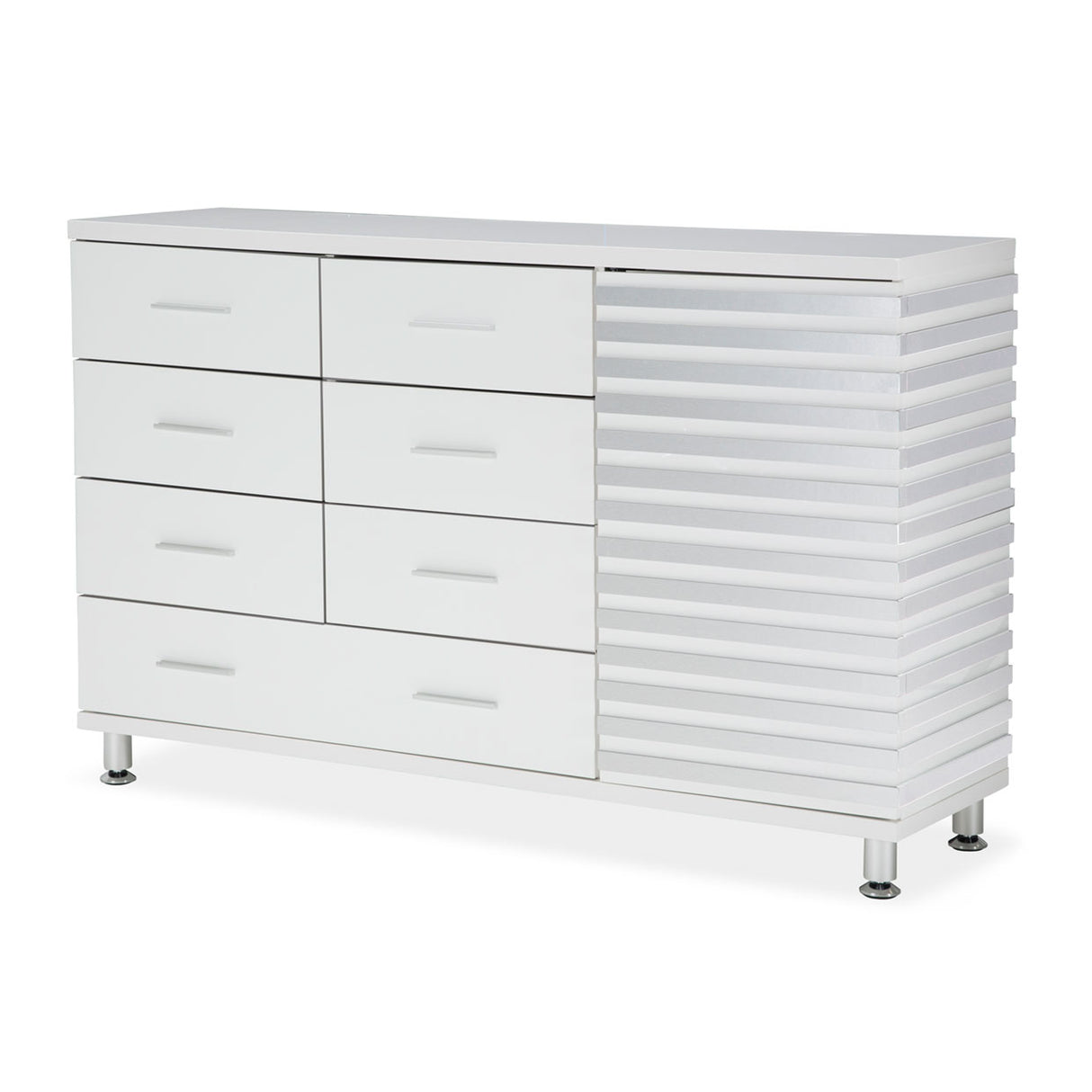 Horizons Cloud White Dresser from Michael Amini - Luna Furniture