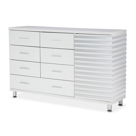 Horizons Cloud White Dresser from Michael Amini - Luna Furniture