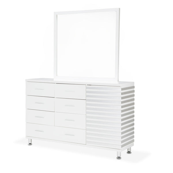 Horizons Cloud White Dresser With Mirror