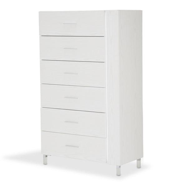 Lumiere Frost 6 Drawer Vertical Storage Cabinets with LED Lighting