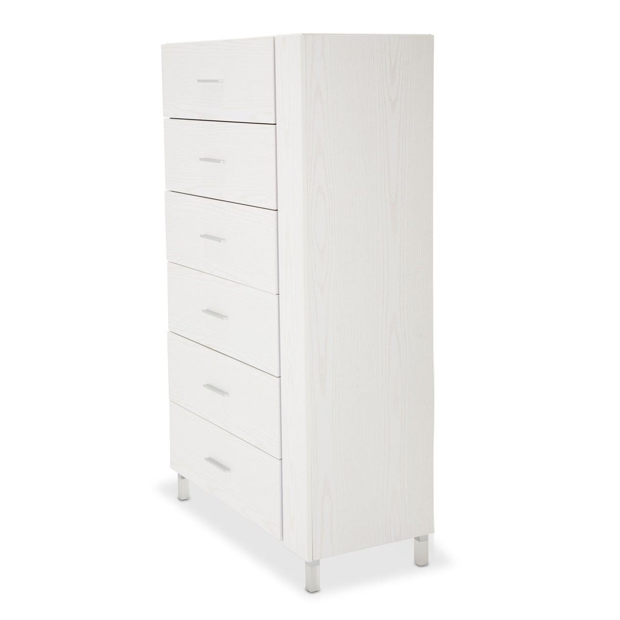 Lumiere Frost 6 Drawer Vertical Storage Cabinets with LED Lighting
