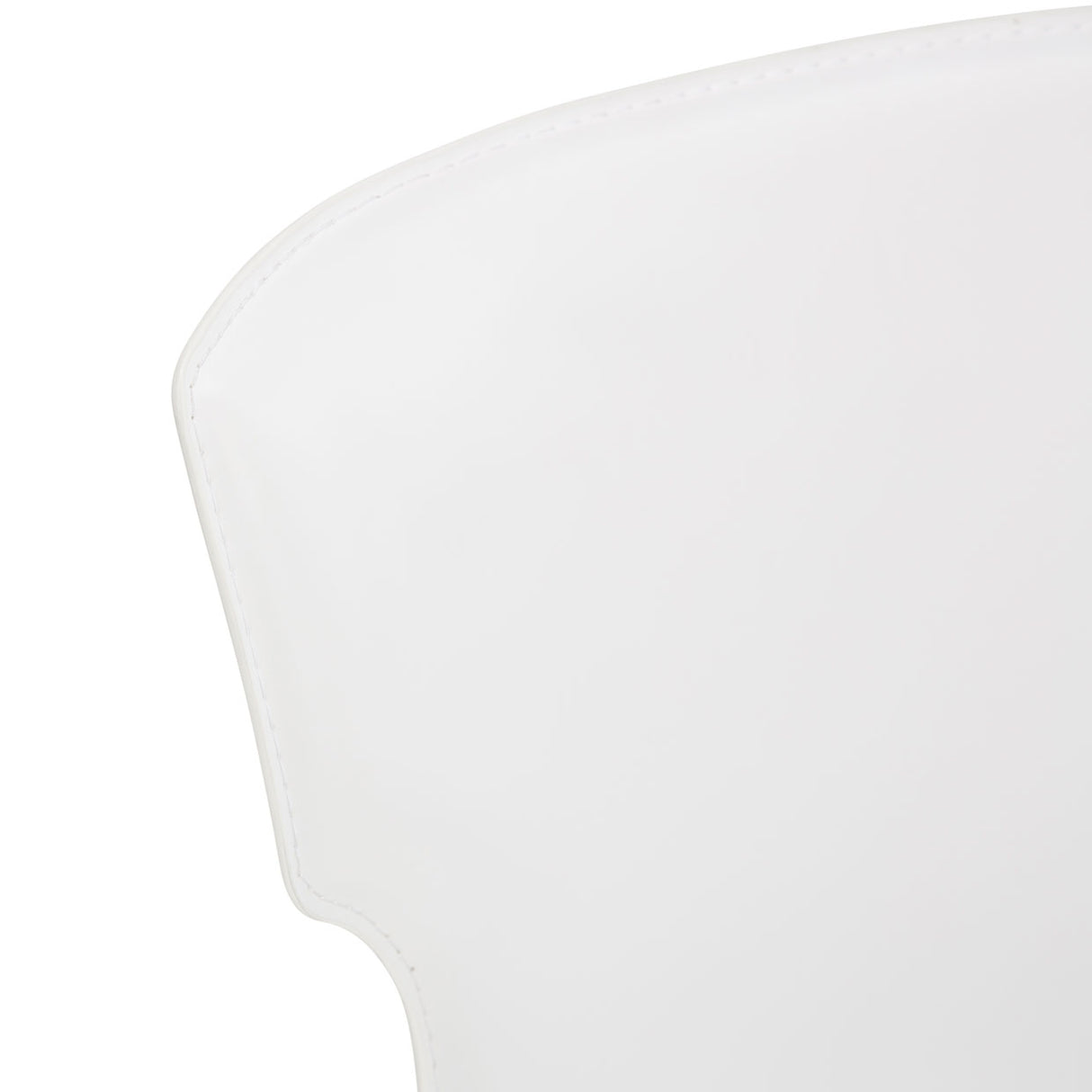 Halo Glossy White Side Chair Assembled from Michael Amini - Luna Furniture