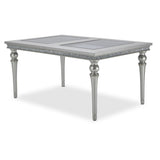 Melrose Plaza Dove Upholstered Dining Table from Michael Amini - Luna Furniture