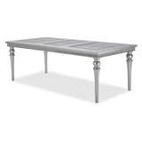Melrose Plaza Dove Upholstered Dining Table from Michael Amini - Luna Furniture