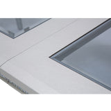 Melrose Plaza Dove Upholstered Dining Table from Michael Amini - Luna Furniture