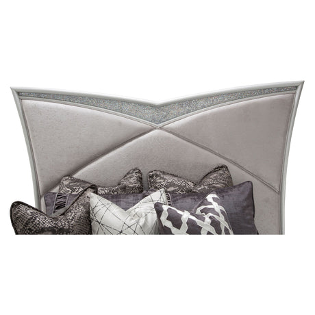 Melrose Plaza Dove Cal. King Upholstered Bed from Michael Amini - Luna Furniture