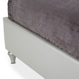Melrose Plaza Dove Eastern King Upholstered Bed from Michael Amini - Luna Furniture