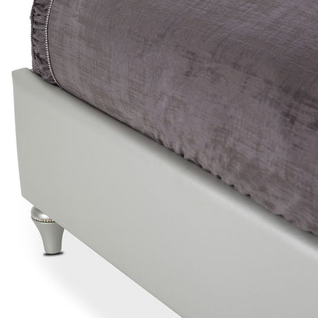Melrose Plaza Dove Cal. King Upholstered Bed from Michael Amini - Luna Furniture