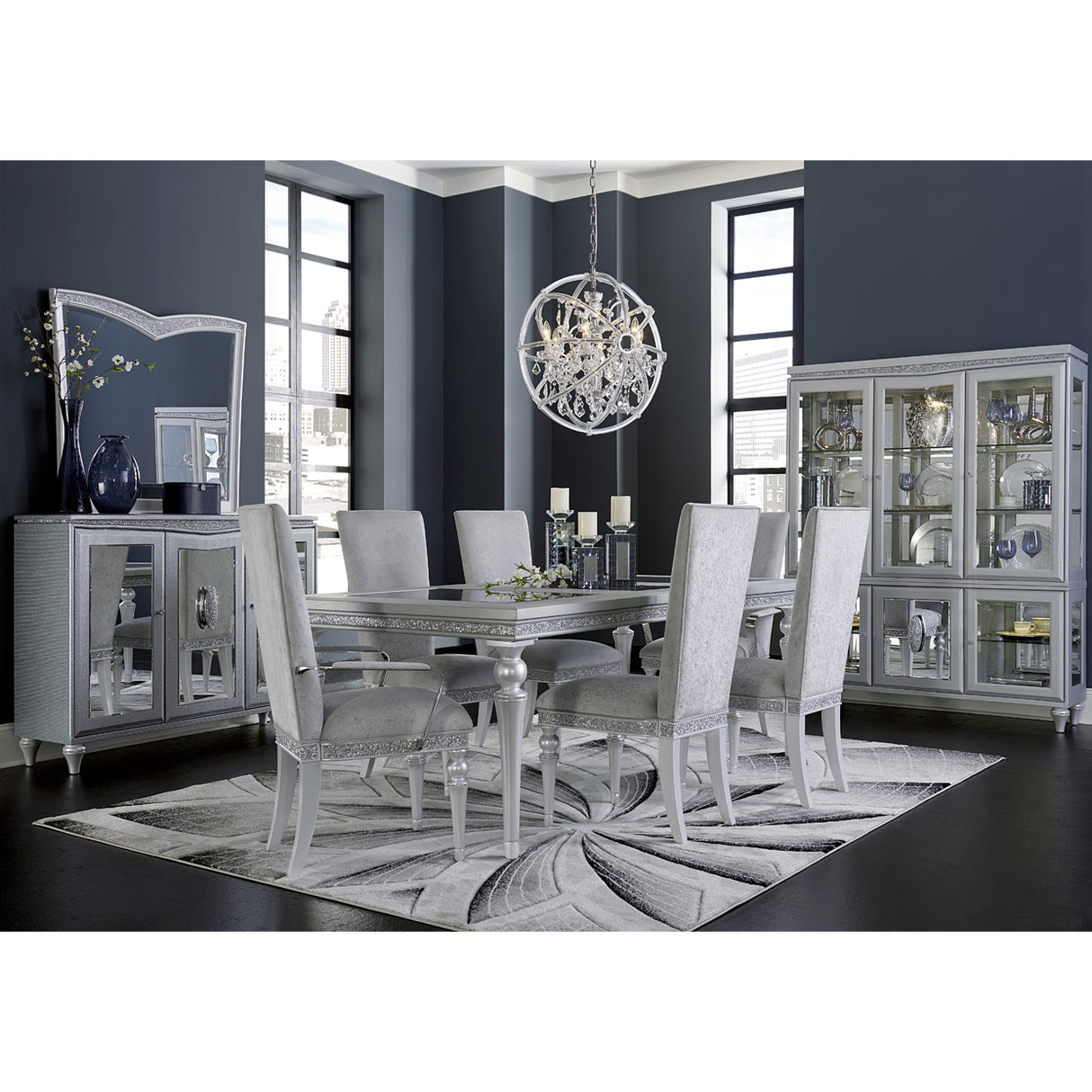 Melrose Plaza Dove Side Chair