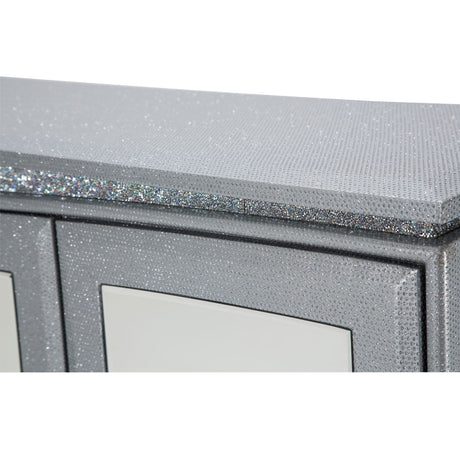 Melrose Plaza Dove Upholstered Sideboard from Michael Amini - Luna Furniture