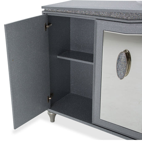 Melrose Plaza Dove Upholstered Sideboard from Michael Amini - Luna Furniture
