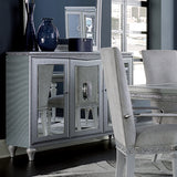 Melrose Plaza Dove Upholstered Sideboard from Michael Amini - Luna Furniture