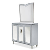 Melrose Plaza Dove Sideboard With Mirror from Michael Amini - Luna Furniture