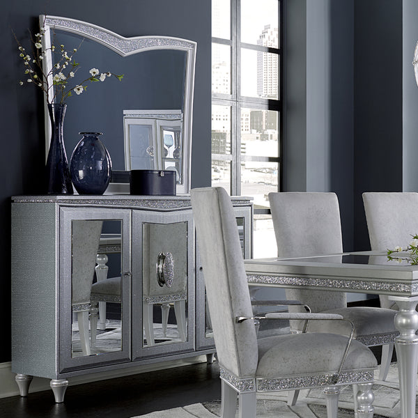 Melrose Plaza Dove Sideboard With Mirror