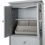 Melrose Plaza Dove Upholstered Swivel Chest from Michael Amini - Luna Furniture