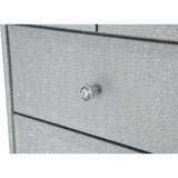 Melrose Plaza Dove Upholstered Swivel Chest from Michael Amini - Luna Furniture