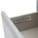 Melrose Plaza Dove Upholstered Swivel Chest from Michael Amini - Luna Furniture