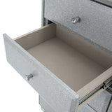 Melrose Plaza Dove Upholstered Swivel Chest from Michael Amini - Luna Furniture