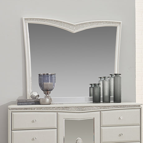 Melrose Plaza Dove Mirror from Michael Amini - Luna Furniture