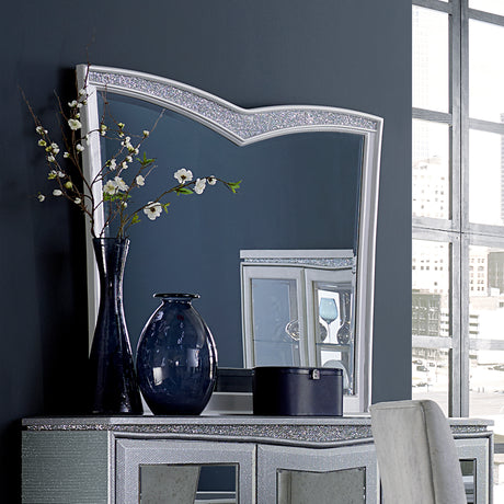 Melrose Plaza Dove Mirror from Michael Amini - Luna Furniture