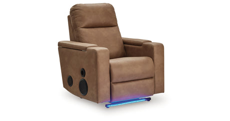 Lorrenton Caramel Power Glider Recliner with Audio System from Ashley Furniture - Luna Furniture