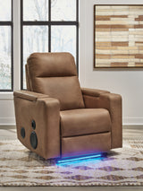 Lorrenton Caramel Power Glider Recliner with Audio System from Ashley Furniture - Luna Furniture