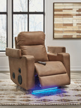 Lorrenton Caramel Power Glider Recliner with Audio System from Ashley Furniture - Luna Furniture