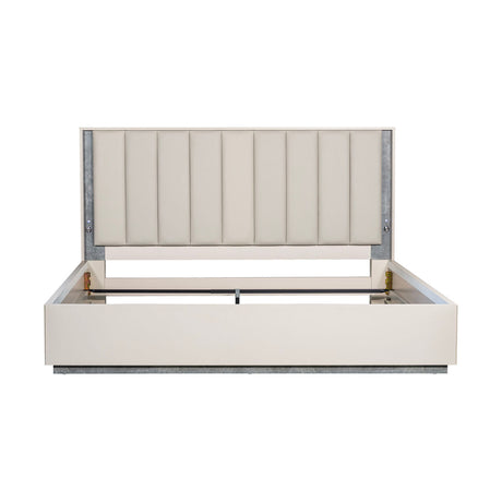 Pavira Stone Eastern King Bed from Michael Amini - Luna Furniture