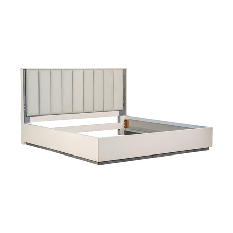 Pavira Stone Eastern King Bed from Michael Amini - Luna Furniture