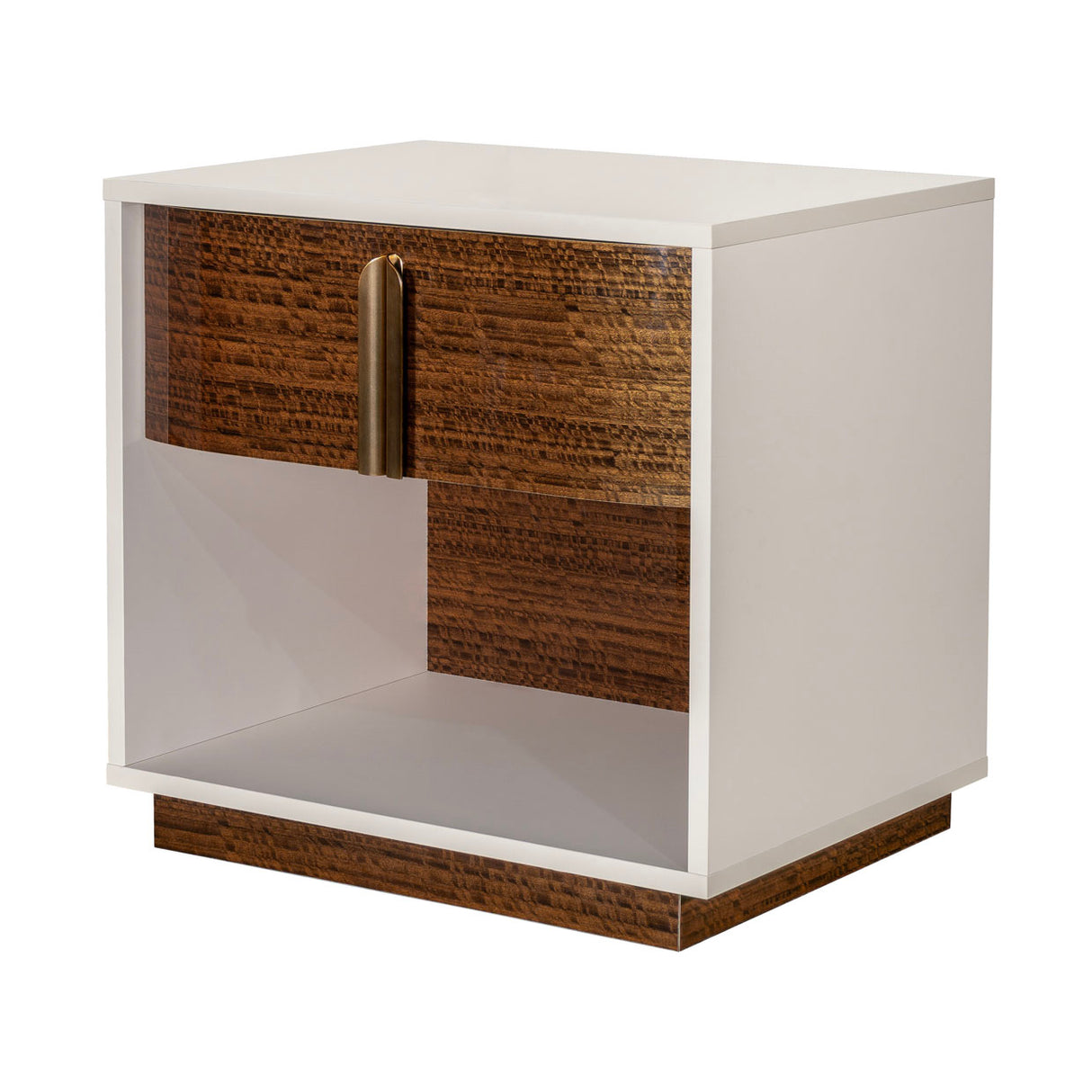 Pavira - Walnut Walnut 1-drawer Nightstand from Michael Amini - Luna Furniture