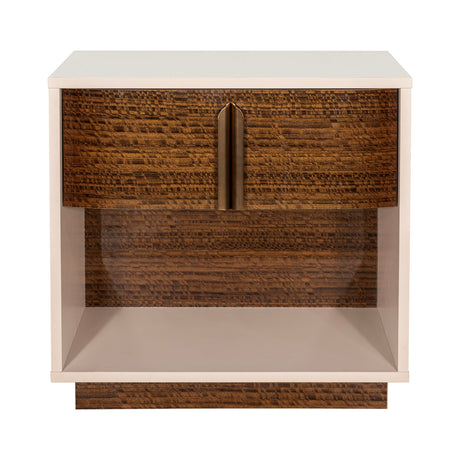 Pavira - Walnut Walnut 1-drawer Nightstand from Michael Amini - Luna Furniture