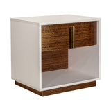 Pavira - Walnut Walnut 1-drawer Nightstand from Michael Amini - Luna Furniture