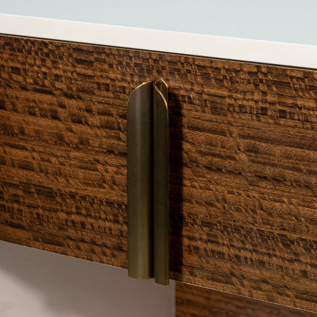Pavira - Walnut Walnut 1-drawer Nightstand from Michael Amini - Luna Furniture