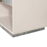 Pavira Stone 1-drawer Nightstand With Led Lights from Michael Amini - Luna Furniture