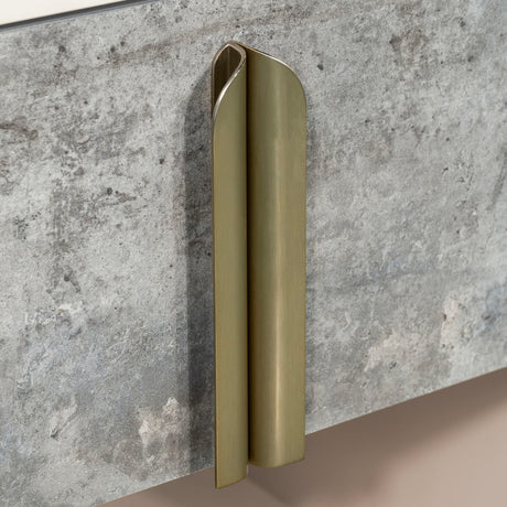 Pavira Stone 1-drawer Nightstand With Led Lights from Michael Amini - Luna Furniture
